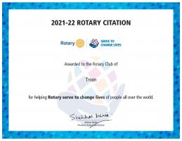 Rotary Citation